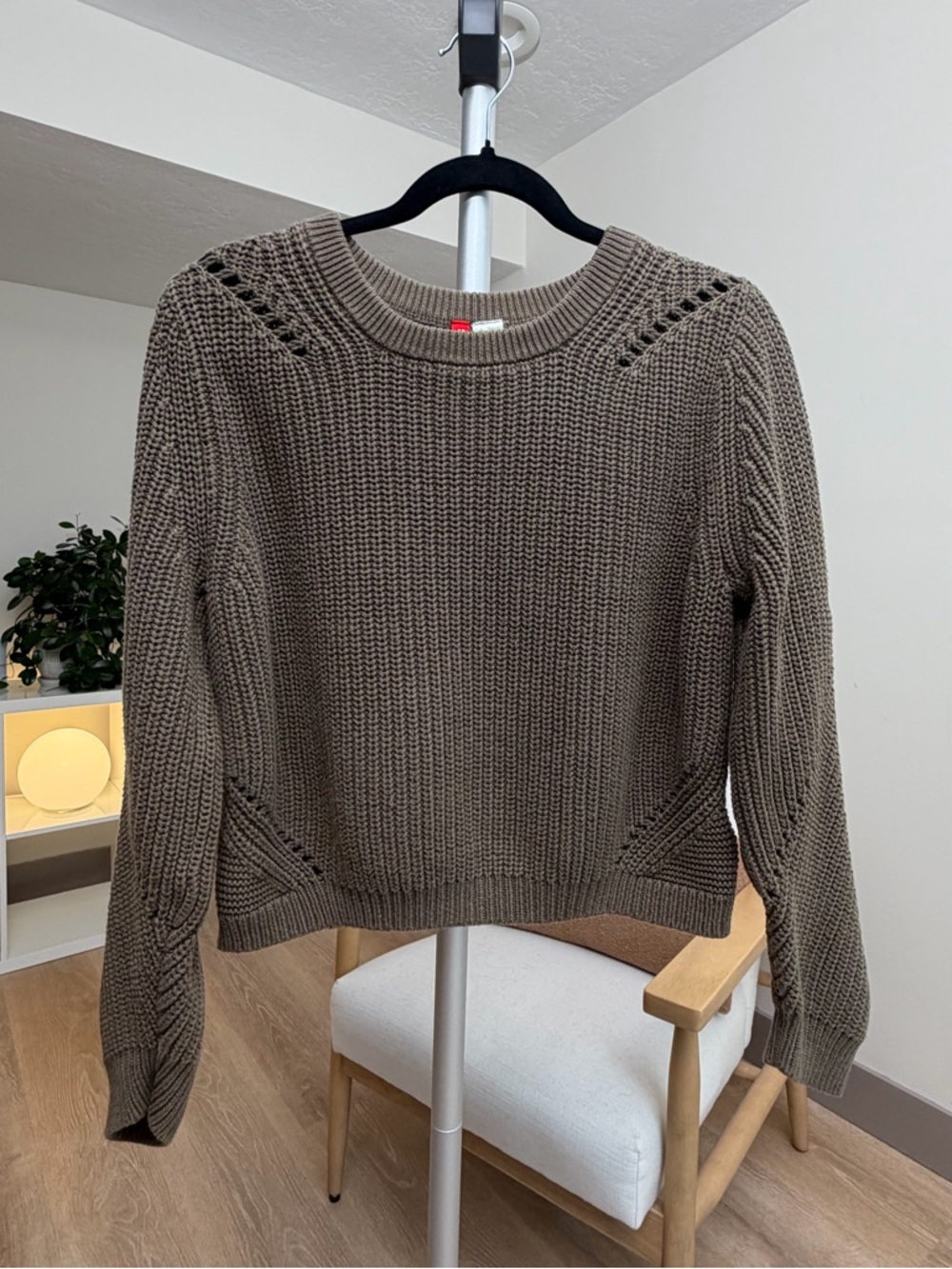 Women’s | H&M Chunky Knit Sweater, Taupe | Size Large